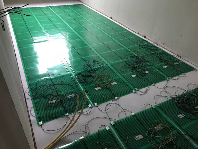 Installatie infrarood verwarming