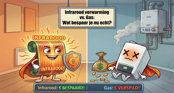 Infrarood verwarming vs. Gas: Wat bespaar je nu echt?