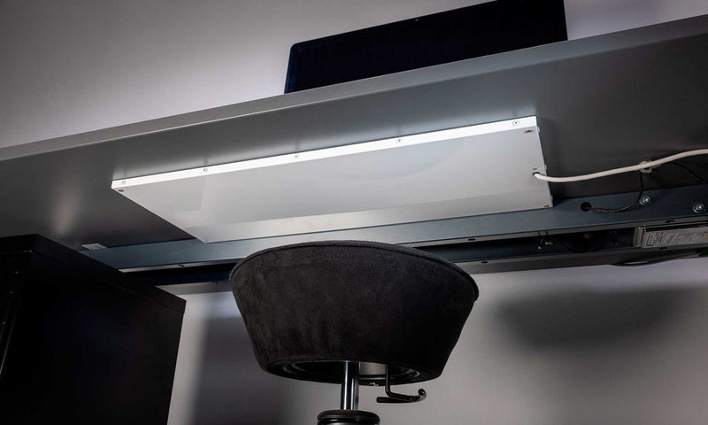 Infrarood mini- en bureauverwarmer 90 Watt | 28,5x70cm | Antraciet